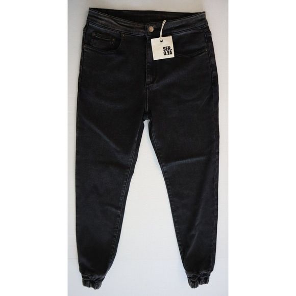 SER.O.YA 1766-24 Men's Sz 28 Vintage Black Dakota Fitted Jogger Pants - Picture 3 of 11